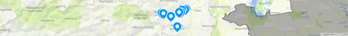 Map view for Pharmacies emergency services nearby Enzenreith (Neunkirchen, Niederösterreich)